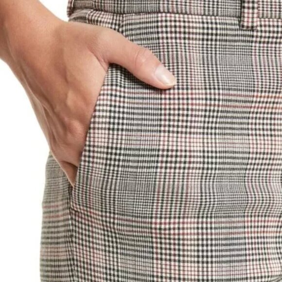Theory Treeca 2_Deco Portland Plaid Crop Trouser Pants - Picture 3 of 9